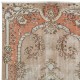 Hand Knotted Anatolian Rug in Muted Colors, Vintage Wool and Cotton Carpet