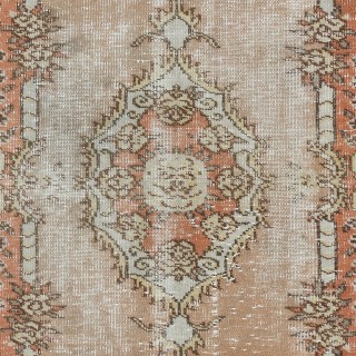 Vintage Hand Knotted Anatolian Rug in Muted Colors