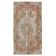 Hand Knotted Anatolian Rug in Muted Colors, Vintage Wool and Cotton Carpet