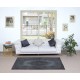 Handmade Turkish Small Area Rug in Gray Tones, Ideal for Modern Home and Office Decor