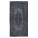 Handmade Turkish Small Area Rug in Gray Tones, Ideal for Modern Home and Office Decor