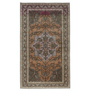 One of a Kind Vintage Tribal Rug, Handmade Turkish Carpet, Ca 1960