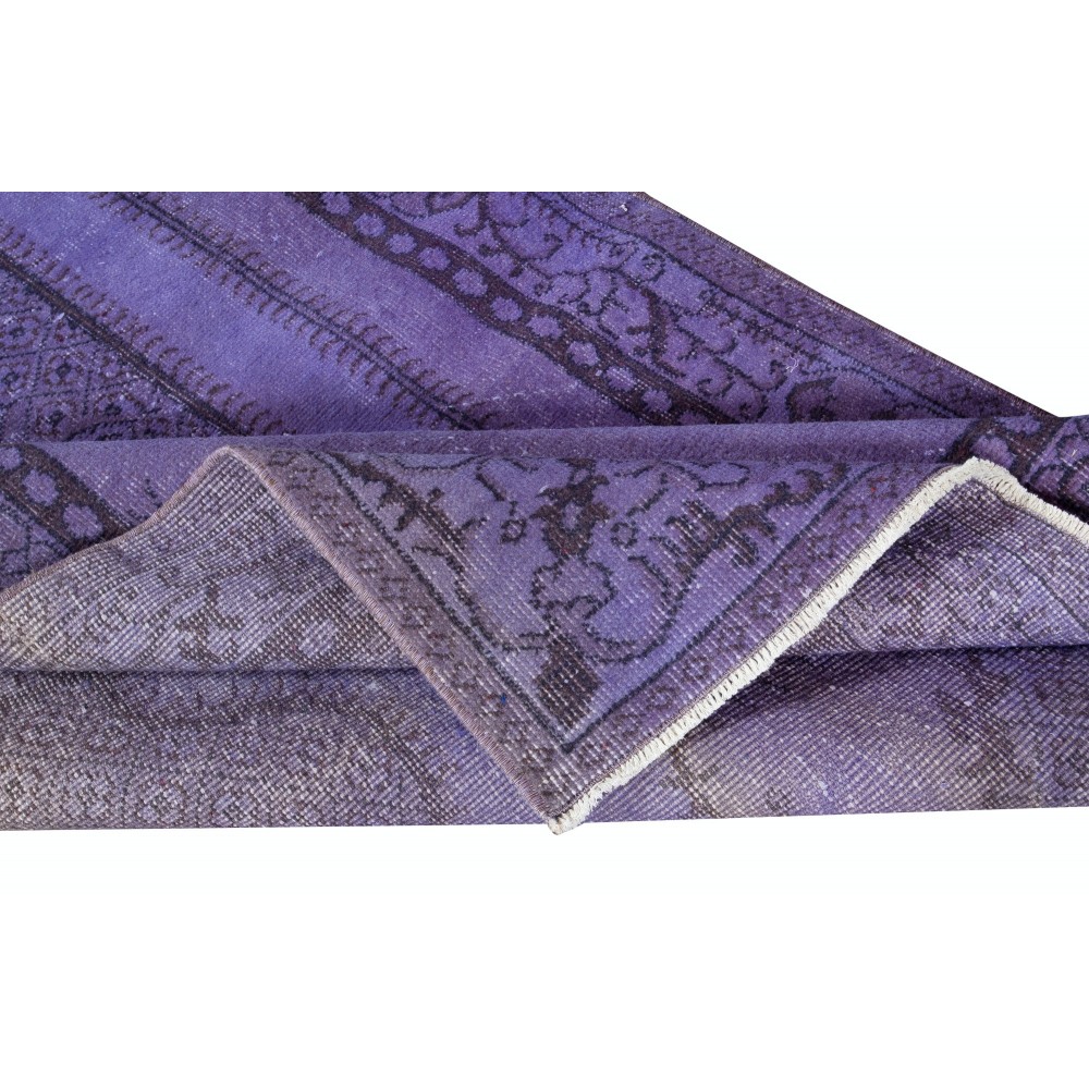 Violet Purple Handmade Small Rug from Turkey, Great 4 Modern Interiors