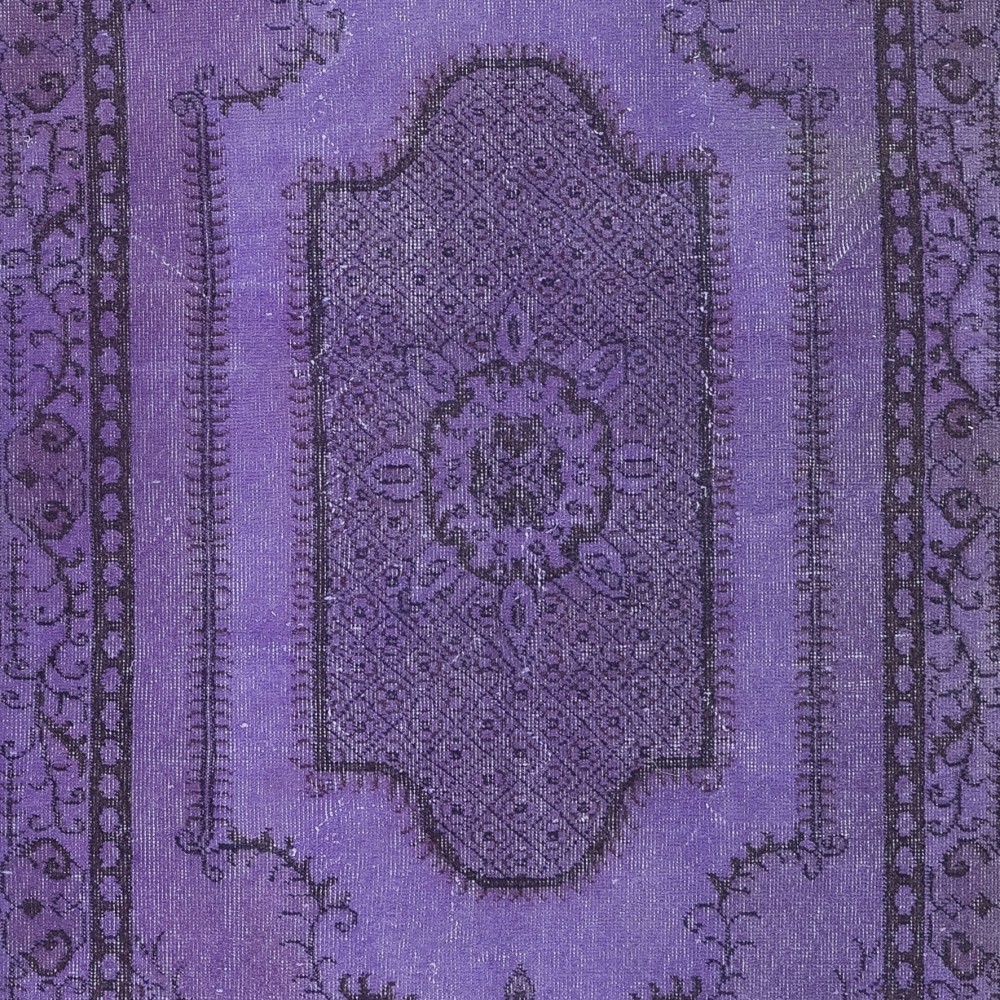 Violet Purple Handmade Small Rug from Turkey, Great 4 Modern Interiors
