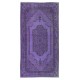 Violet Purple Handmade Small Rug from Turkey, Great 4 Modern Interiors