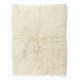 Handmade Shaggy Rug Made of Natural Mohair Wool. Vintage Turkish Tulu Carpet. Long Pile Rug