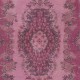 Handmade Turkish Medallion Design Accent Rug in Pink Tones, Ideal for Kitchen, Kid's Room, Living Room & Bedroom Decor