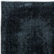 Charcoal Gray & Black Living Room Rug, Handmade Turkish Carpet for Outdoor, Modern Floor Covering