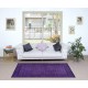 Hand Knotted Modern Violet Purple Small Rug from Turkey
