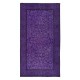 Hand Knotted Modern Violet Purple Small Rug from Isparta, Turkey