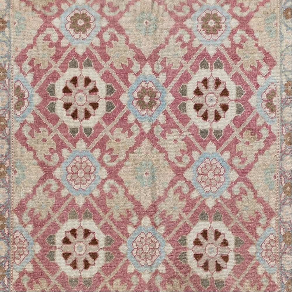 Vintage Handmade Turkish One of a kind Rug with Soft Colors