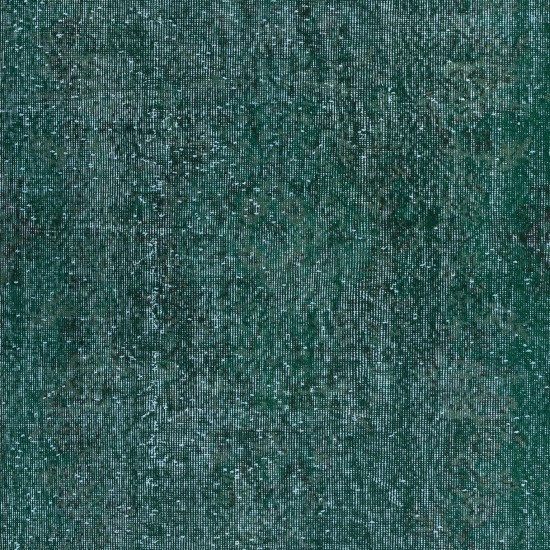 Vintage Green Accent Rug, Handwoven and Handknotted in Turkey