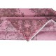 Handmade Turkish Accent Rug in Pink, Small Kitchen Rug, Bedroom Carpet