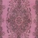 Handmade Turkish Accent Rug in Pink, Rustic Small Kitchen Rug, Bedroom Carpet