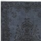 Handmade Turkish Accent Rug in Gray, Ideal for Contemporary Interiors
