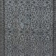 Handmade Small Rug with Botanical Design and Gray Background from Turkey