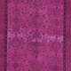 Small Floral Patterned Pink Rug for Modern Interiors, Handwoven and Handknotted in Turkey