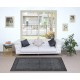 Dark Steel Gray Modern Area Rug, Handwoven and Handknotted in Turkey