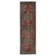 Traditional Vintage Handmade Turkish Hallway Runner Rug with Medallions, 100% Wool