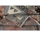 Unique Vintage Hand Knotted Turkish Area Rug with Geometric Patters, All Wool
