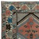 Unique Vintage Hand Knotted Turkish Area Rug with Geometric Patters, All Wool