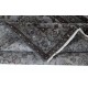 Gray Modern Handmade Turkish Rug, Floral Pattern Living Room Carpet