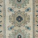 Vintage Turkish Rug with Medallions, Handmade Carpet, 100% Wool