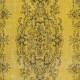 Authentic Handmade Turkish Rug Over-Dyed in Yellow, Vintage Carpet made of wool & cotton