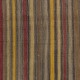 Colorful Hand-Woven Anatolian Kilim, Flat-Weave Vintage Rug, All Wool