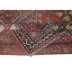 Semi Antique Turkish Bergama Rug in Red Color, 100% Wool