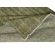 Handmade Anatolian Runner Rug in Moss Green, Decorative Contemporary Corridor Carpet