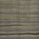 Flat-Weave Turkish Runner Kilim, Vintage Striped Wool Corridor Rug