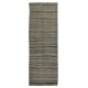 Flat-Weave Turkish Runner Kilim, Vintage Striped Wool Corridor Rug