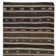 Vintage Turkish Hallway Runner Kilim, Flat-Weave Corridor Rug