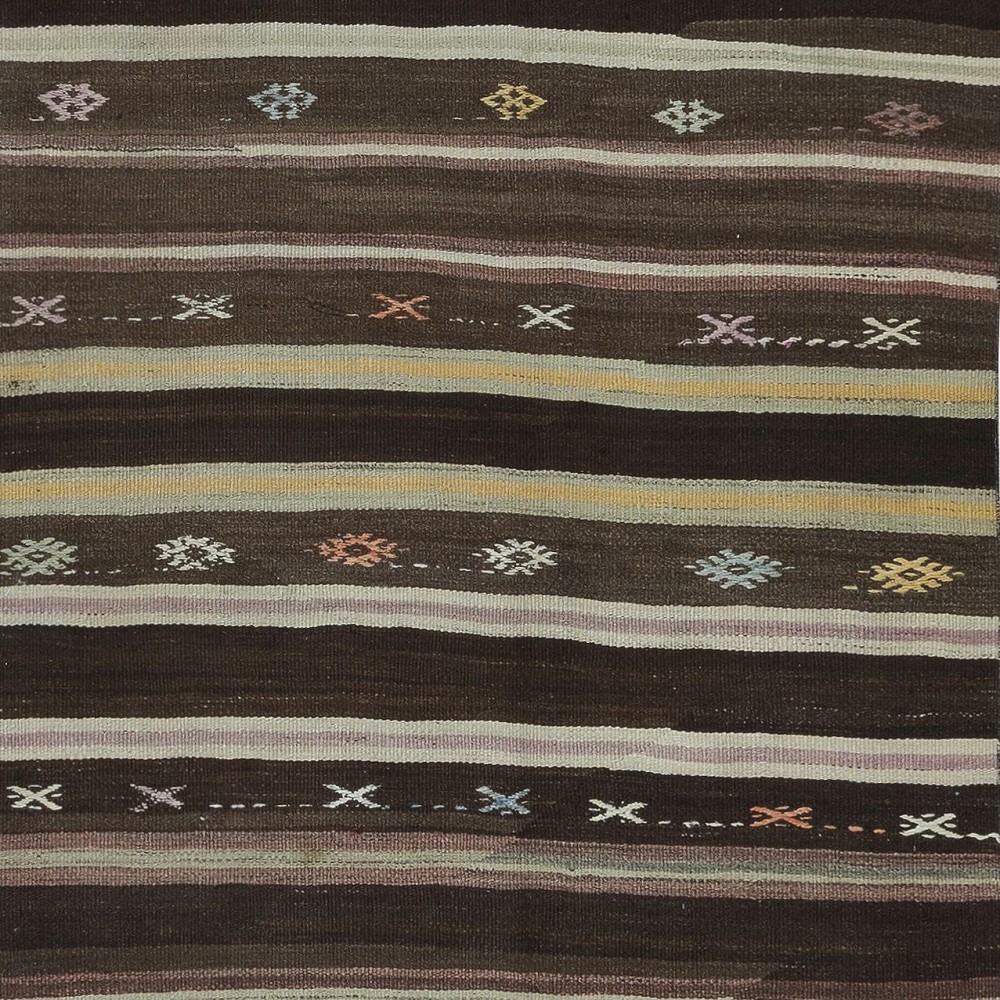 Vintage Turkish Hallway Runner Kilim, Flat-Weave Corridor Rug