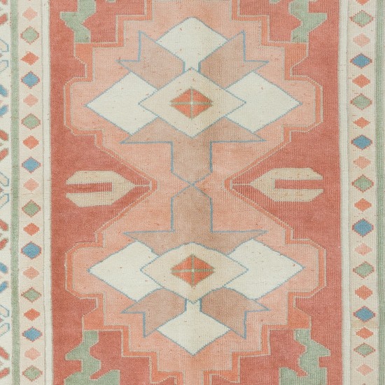 Traditional Turkish Rug, Vintage Handmade Carpet, 100% Wool