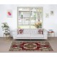 Traditional Oriental Rug in Burgundy Red, Circa 1960, Handmade Turkish Carpet, 100% Wool