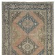 Hand Knotted Runner Rug for Hallway, Vintage Turkish Sille Corridor Carpet