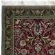 Gorgeous Hand Knotted Turkish Rug in Red & Green with Floral Botanical Design