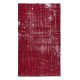Contemporary Handmade Turkish Red Area Rug with Shabby Chic Style