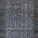Contemporary Turkish Floral Pattern Area Rug in Gray. Grey Handmade Modern Carpet