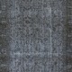 Rustic Turkish Floral Pattern Area Rug. Grey Handmade Carpet for Modern Home and Office