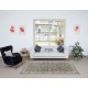 Vintage Floral Design Handmade Turkish Rug in Beige & Brown