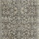 Vintage Floral Design Handmade Turkish Rug in Beige & Brown