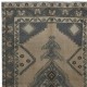 Old Handmade Corridor Rug with Medallions, Wide Hallway Runner