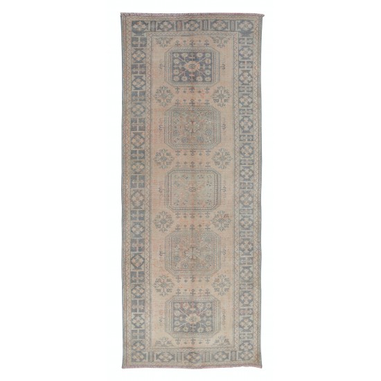 Handmade Turkish Hallway Runner ,Vintage Corridor Carpet, Stair Rug
