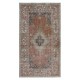 Mid-Century Traditional Handmade Turkish Village Rug with Medallion