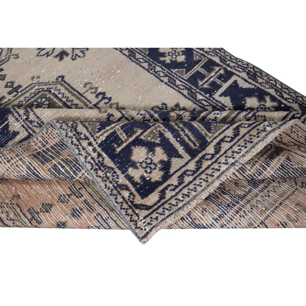 Vintage Hand Knotted Corridor Rug, Wide Hallway Runner, Stair Runner Carpet
