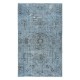 Turkish Sparta Handmade Rug in Sky Blue, Low Pile Carpet, Modern Light Blue Floor Covering