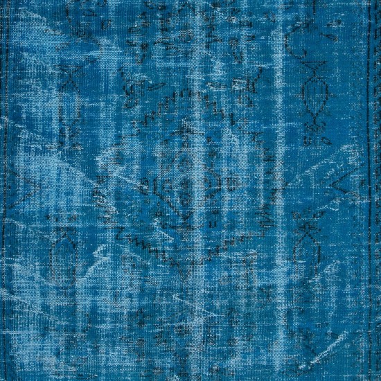 Handmade Turkish Rug, Great 4 Modern Interiors, Blue Living Room Carpet